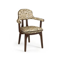 Sedia da pranzo scultorea in legno in stile contemporaneo COM Silhouette II di InsidherLand