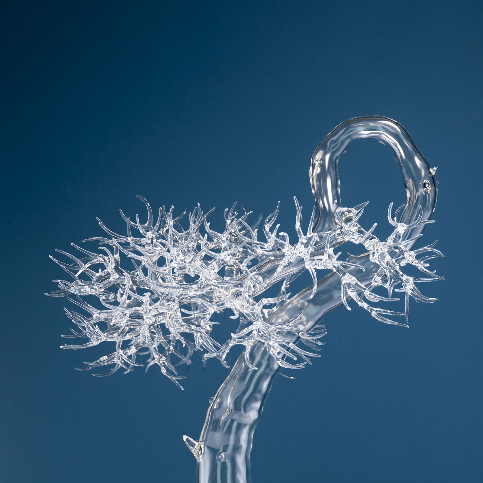 Contemporary Sculpture Hand Blown Glass Bonsai 2023 #05 Simone Crestani 2