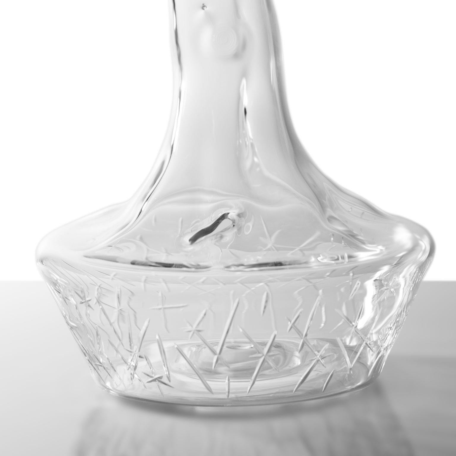 Verre brun Sculpture contemporaine en verre soufflé Bonsaï 2023 Frozen Time Tree Ice Winter en vente