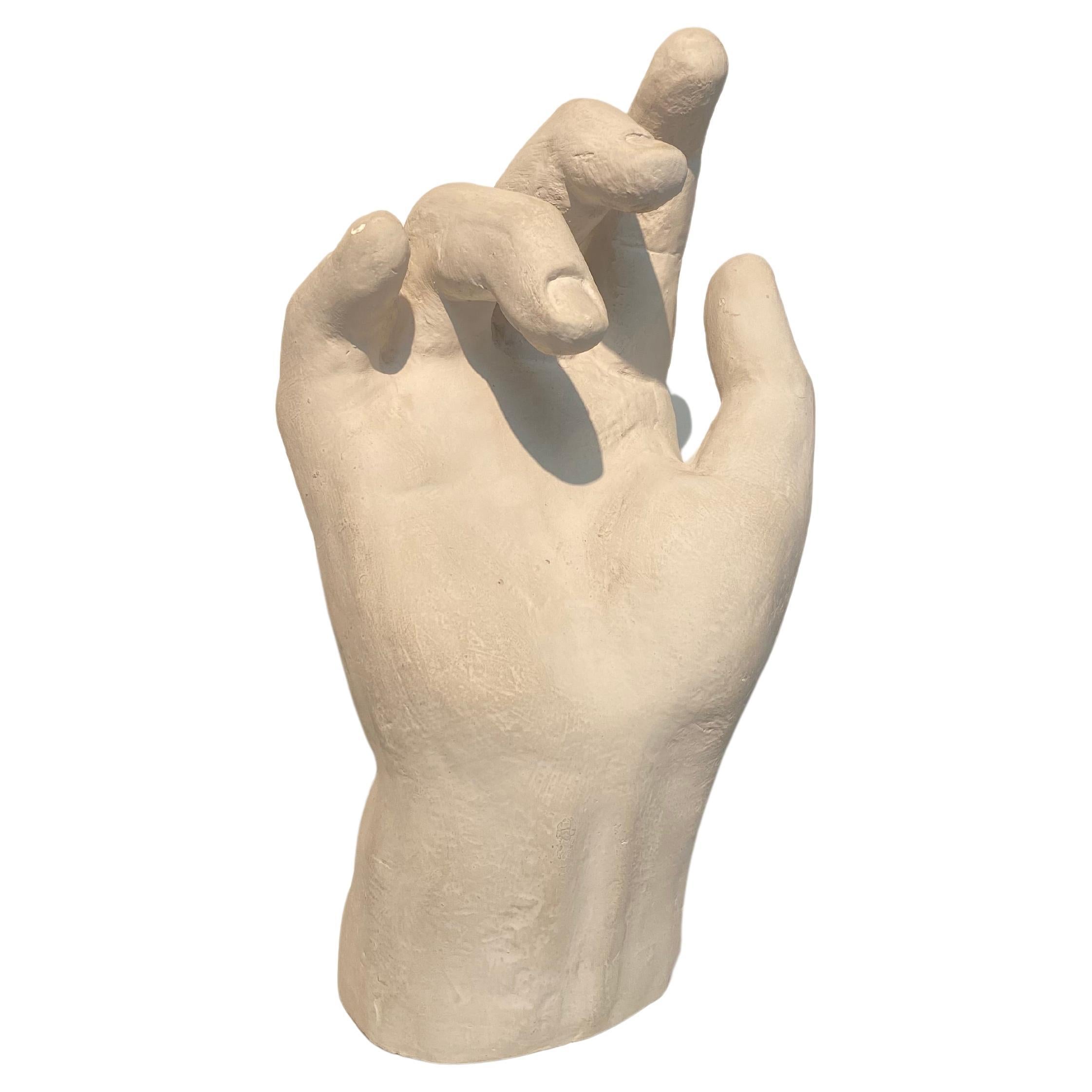 Contemporary Sculpture of a Hand For Sale