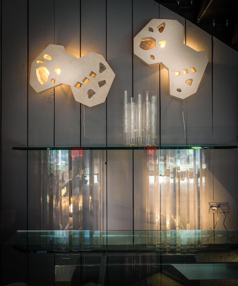 Appliques sculpturales contemporaines en verre et plâtre de l'Atelier Meto, France en vente 5