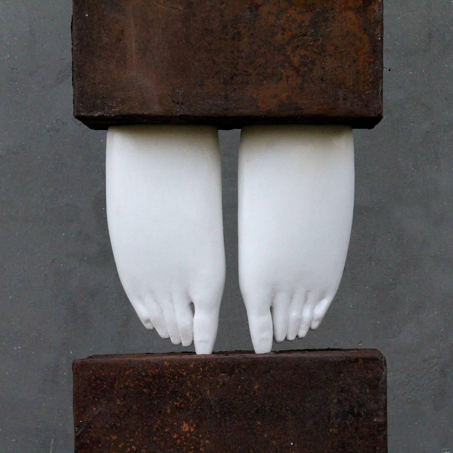 Européen Sculpture contemporaine, TOTEM «wn to Earth » (Down to Earth), 2015 en vente
