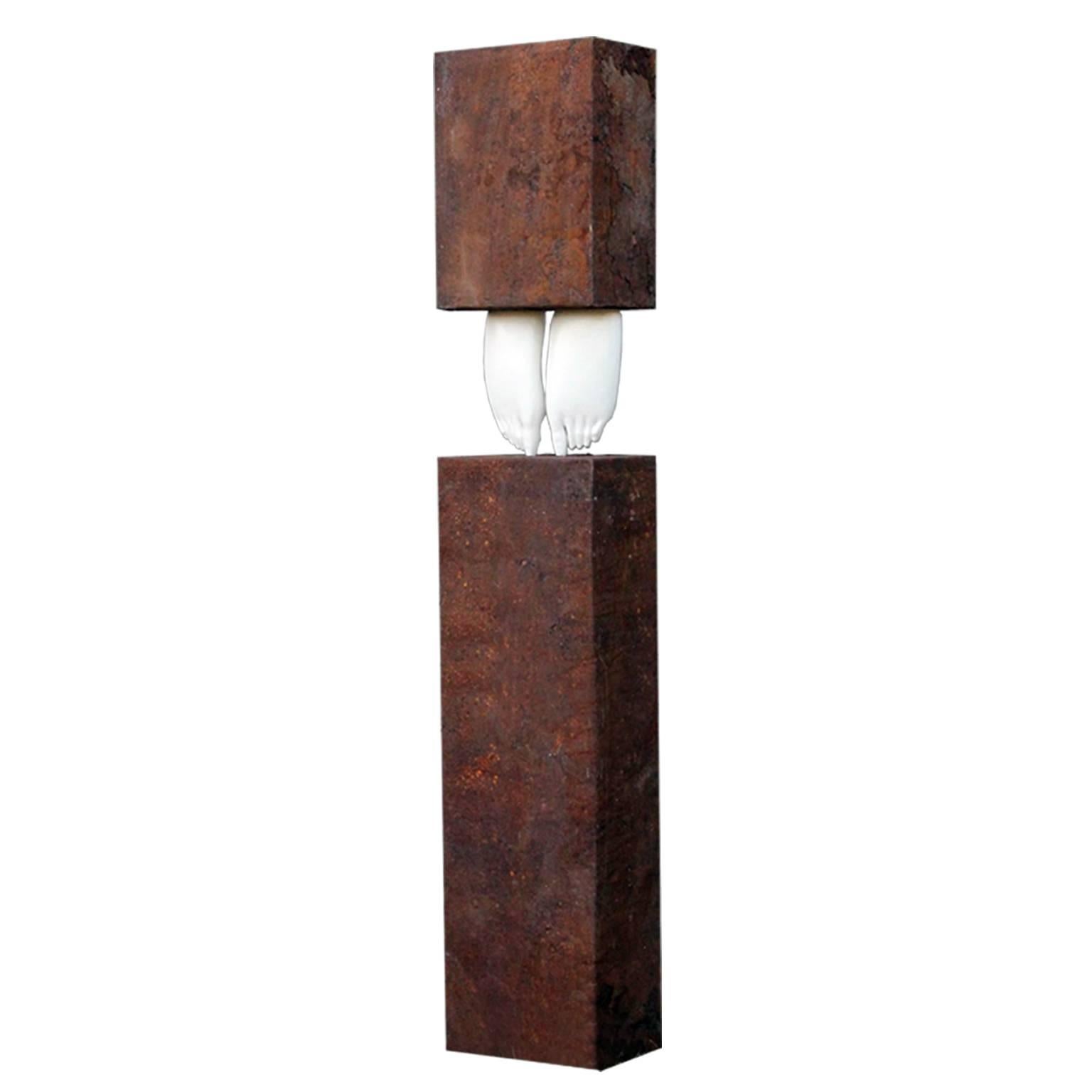 XXIe siècle et contemporain Sculpture contemporaine, TOTEM «wn to Earth » (Down to Earth), 2015 en vente