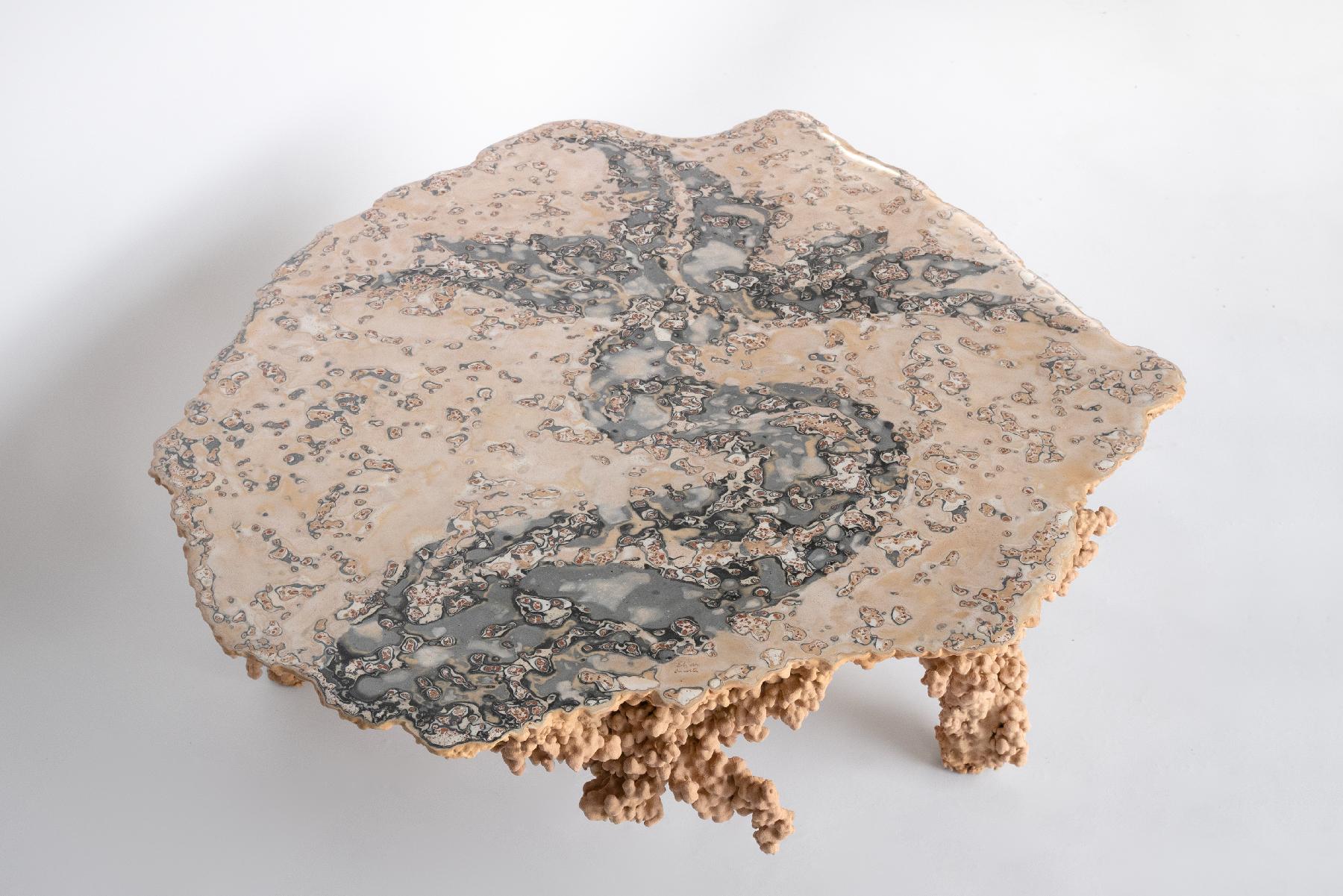 Français Table basse contemporaine avec créature de mer en vente