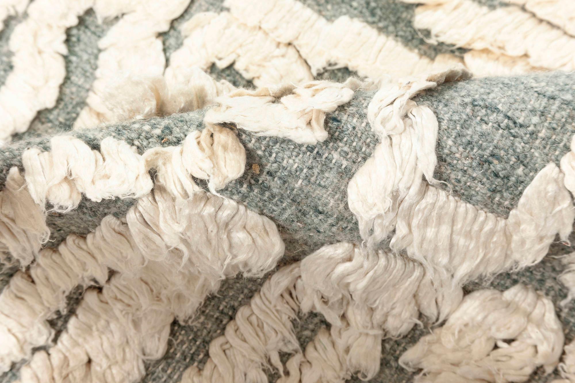 Contemporary seafoam high-low silk and wool rug by Doris Leslie Blau.
Size: 12'2