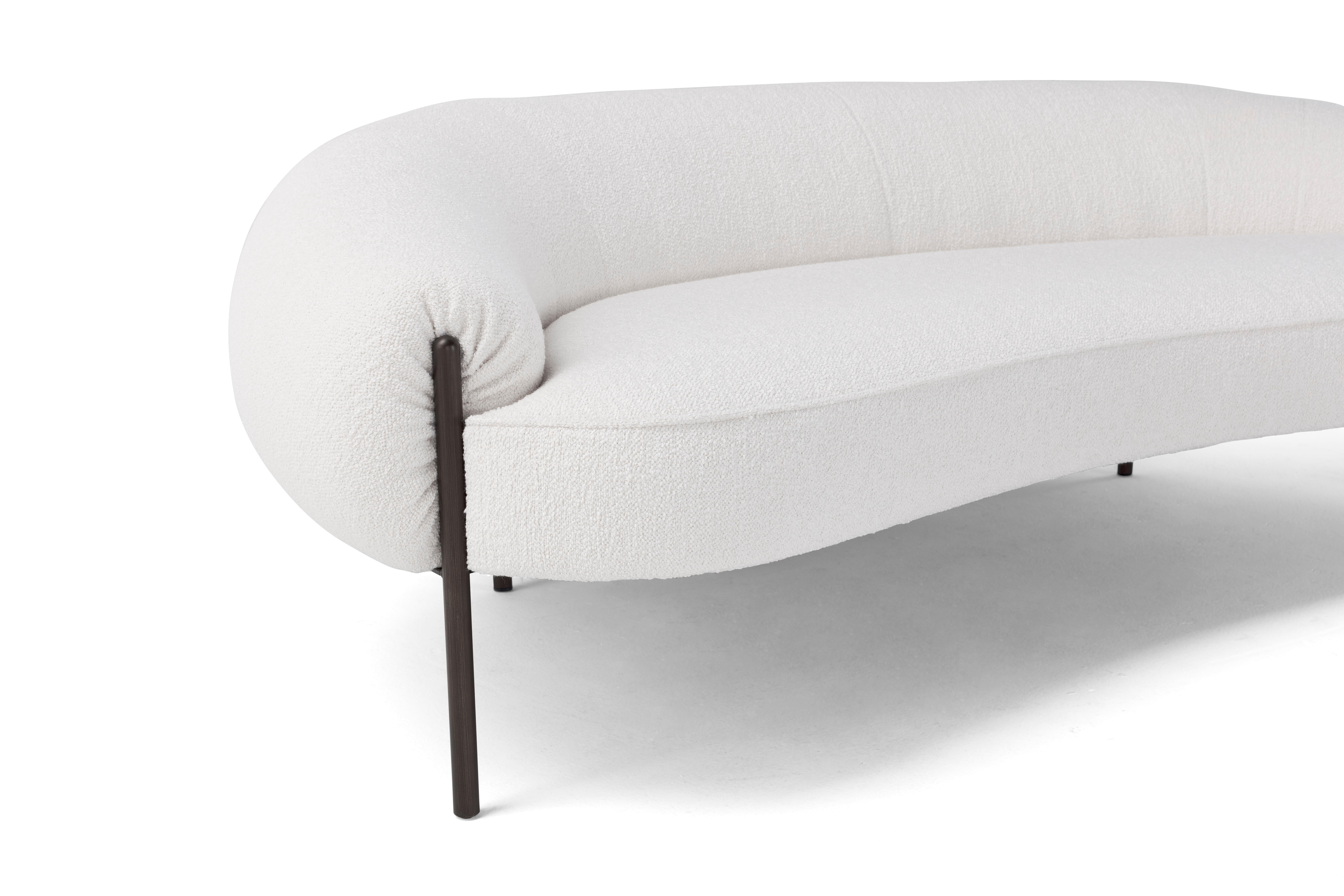 Contemporary Set 'Isola' by Amura Lab, Sofa + Ottoman For Sale 3