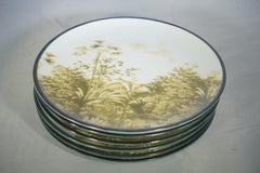 Contemporary Set of 12 Las Palmas Green & White Plates by Vito Nesta Grand Tour