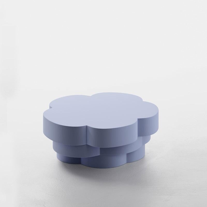 French Contemporary Set of 2 Coffee Table Crafted from Hand-Bent Strips of Sheet Steel For Sale
