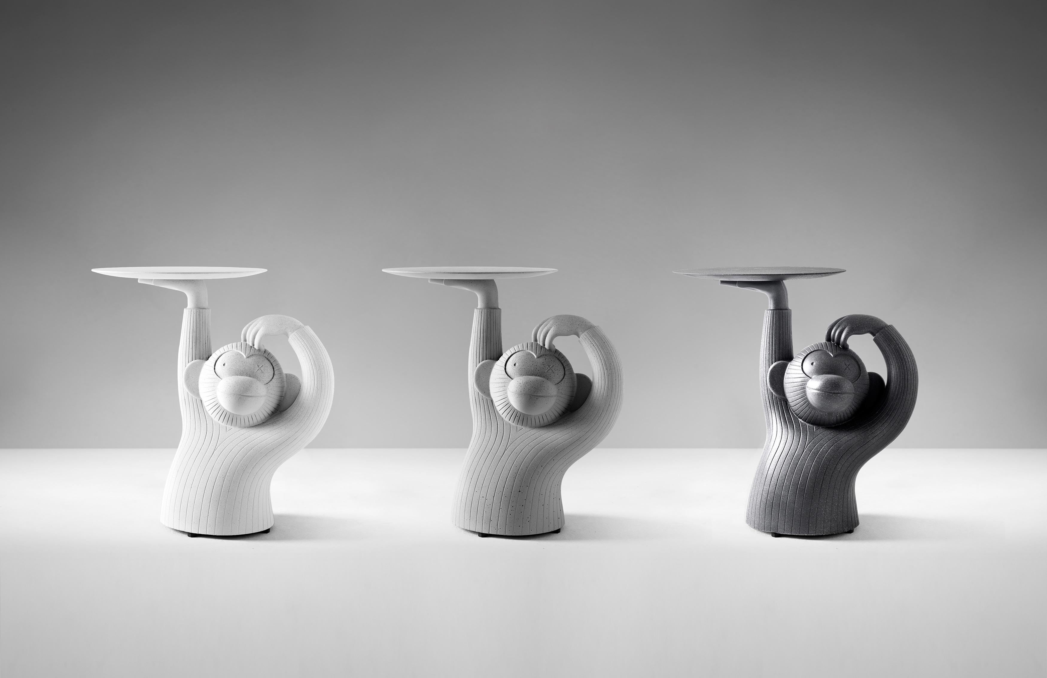 Contemporary Set of 3 Side Tables 'Monkey' by Jaime Hayon  For Sale 3