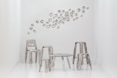 Contemporary Set of 6 'Kamyki' Mirrors by Zieta, Stainless Steel