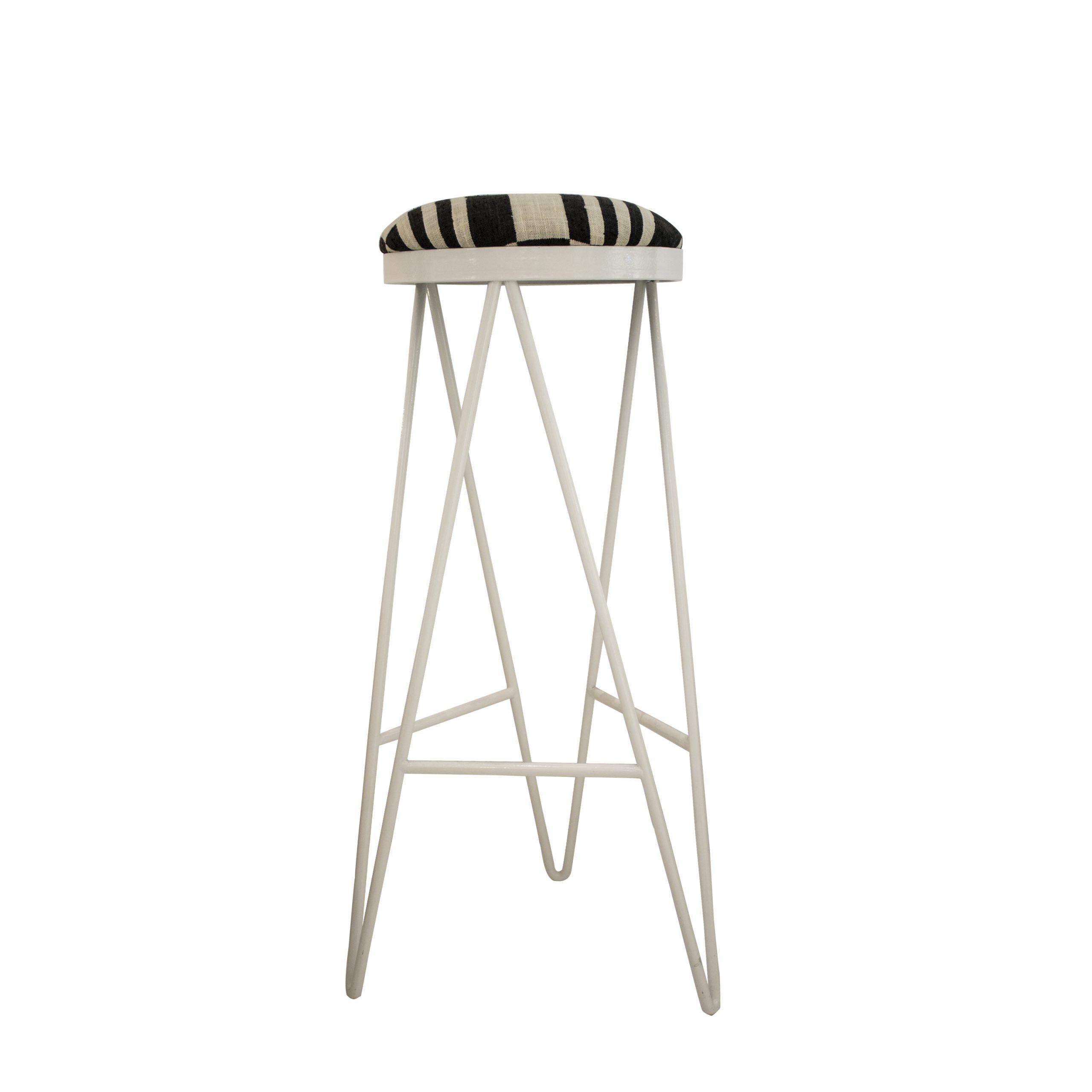 Spanish Contemporary Set of 8 Steel Stool Designed by IKB191 Studio , Spain, 2022 For Sale