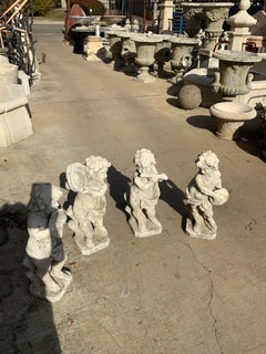 Contemporary Set of Four Musical Cherubs