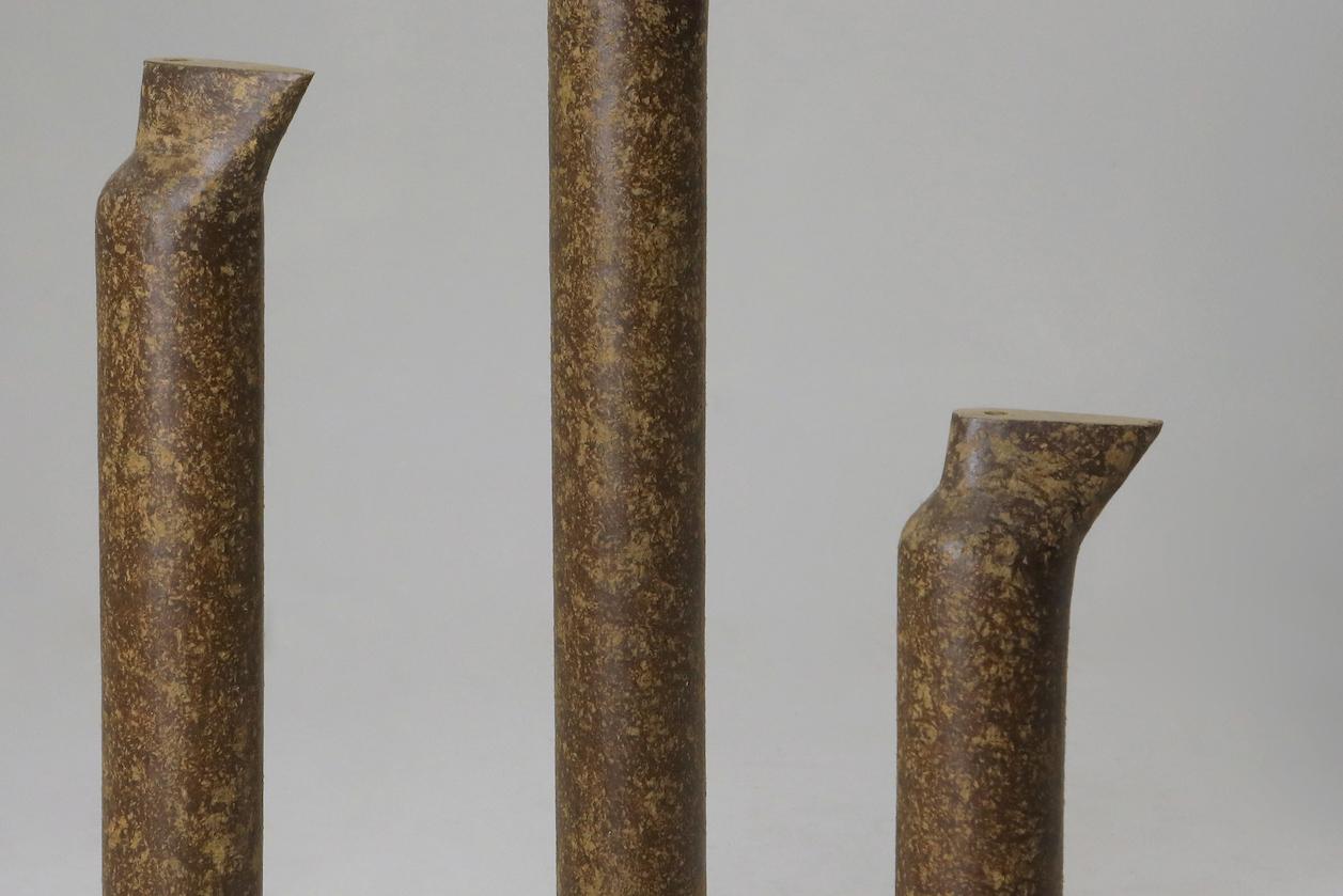 Brazilian Contemporary Set of Three Tall Ânfora Vases by Domingos Tótora, Brazil, 2009