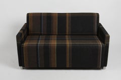 Coalesse Settee Upholstered in Paul Smith by Maharam Exaggerated Wool Plaid