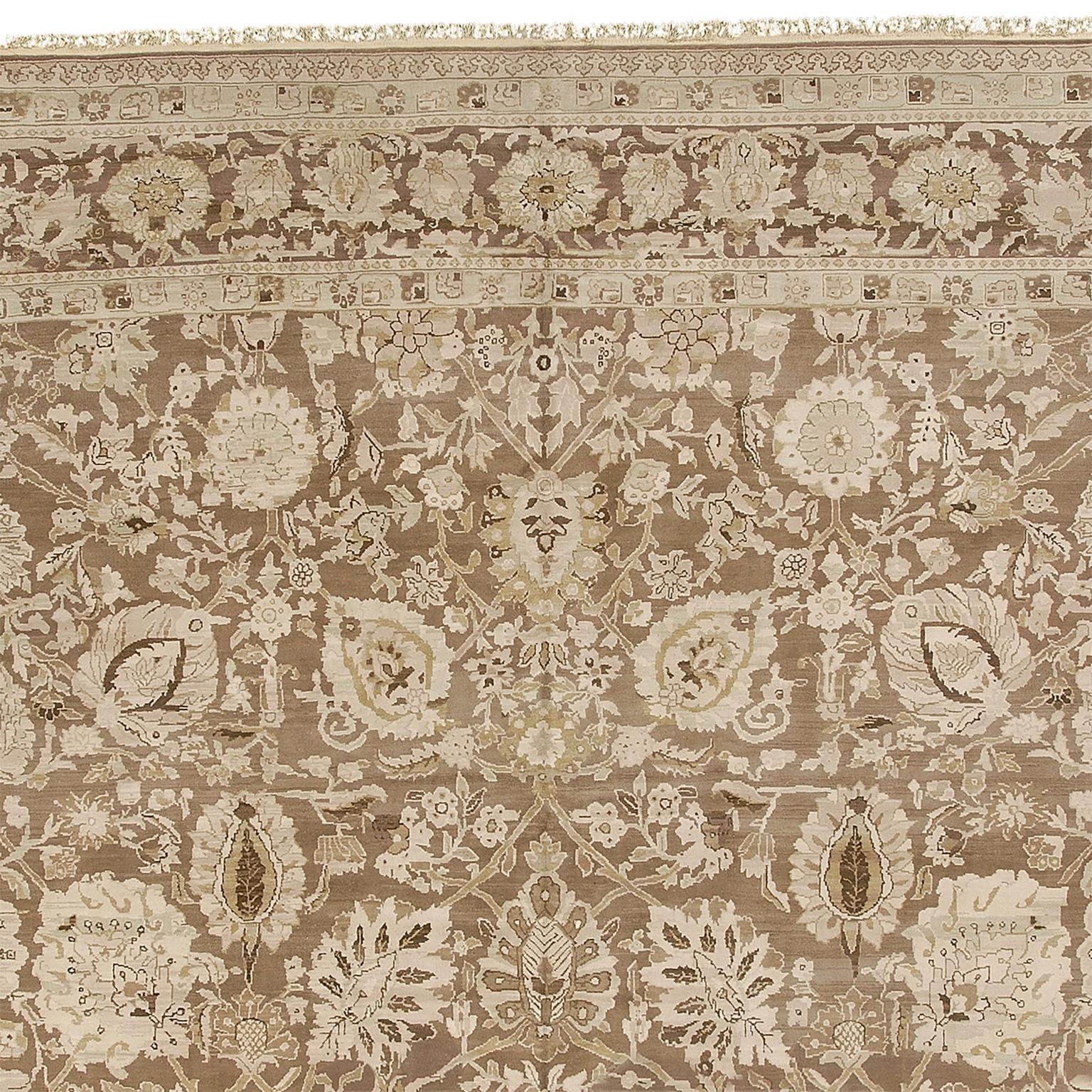 Hand-Woven Contemporary 'Shah Abus' Handwoven Carpet For Sale