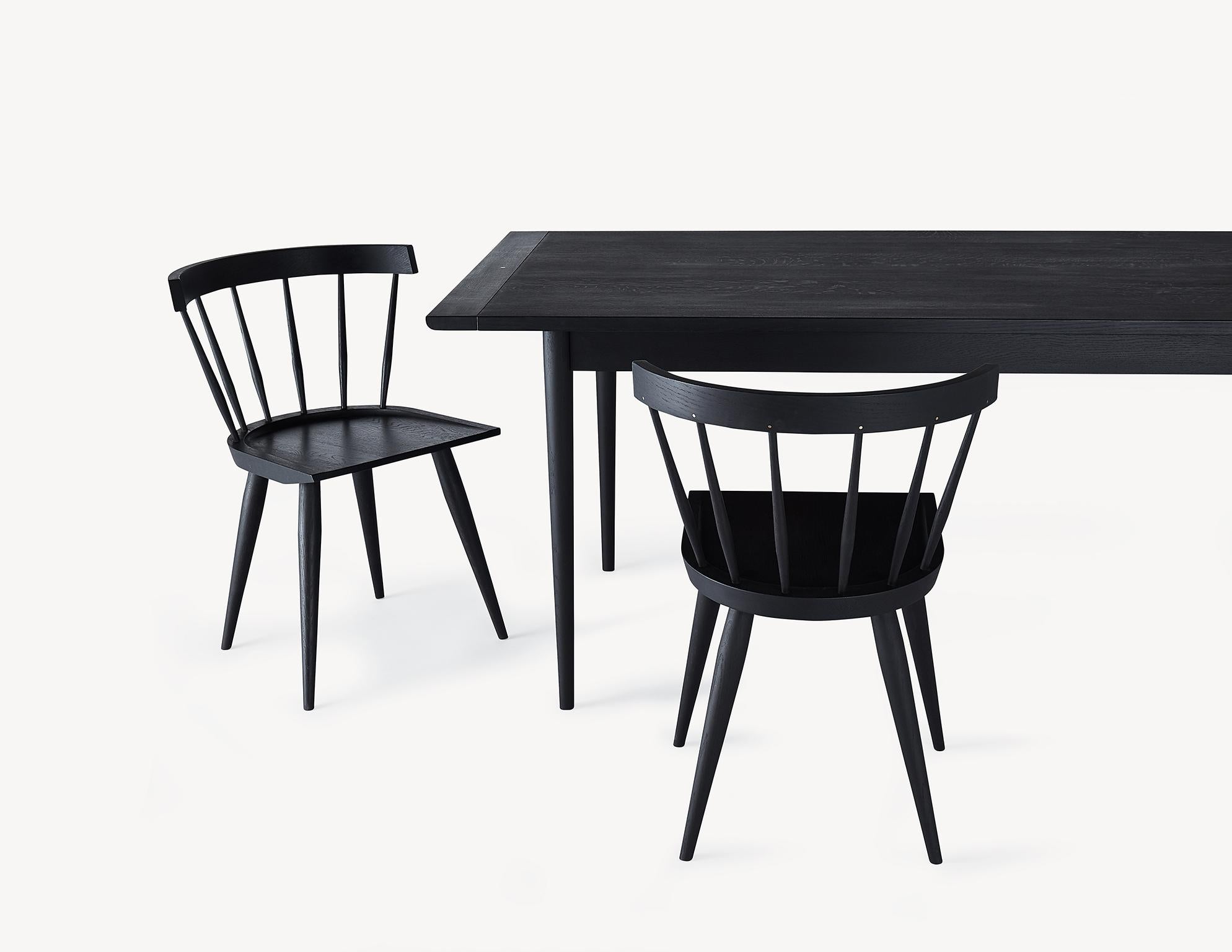 Contemporary Black Dining Table in Solid Oak by Coolican & Company (36