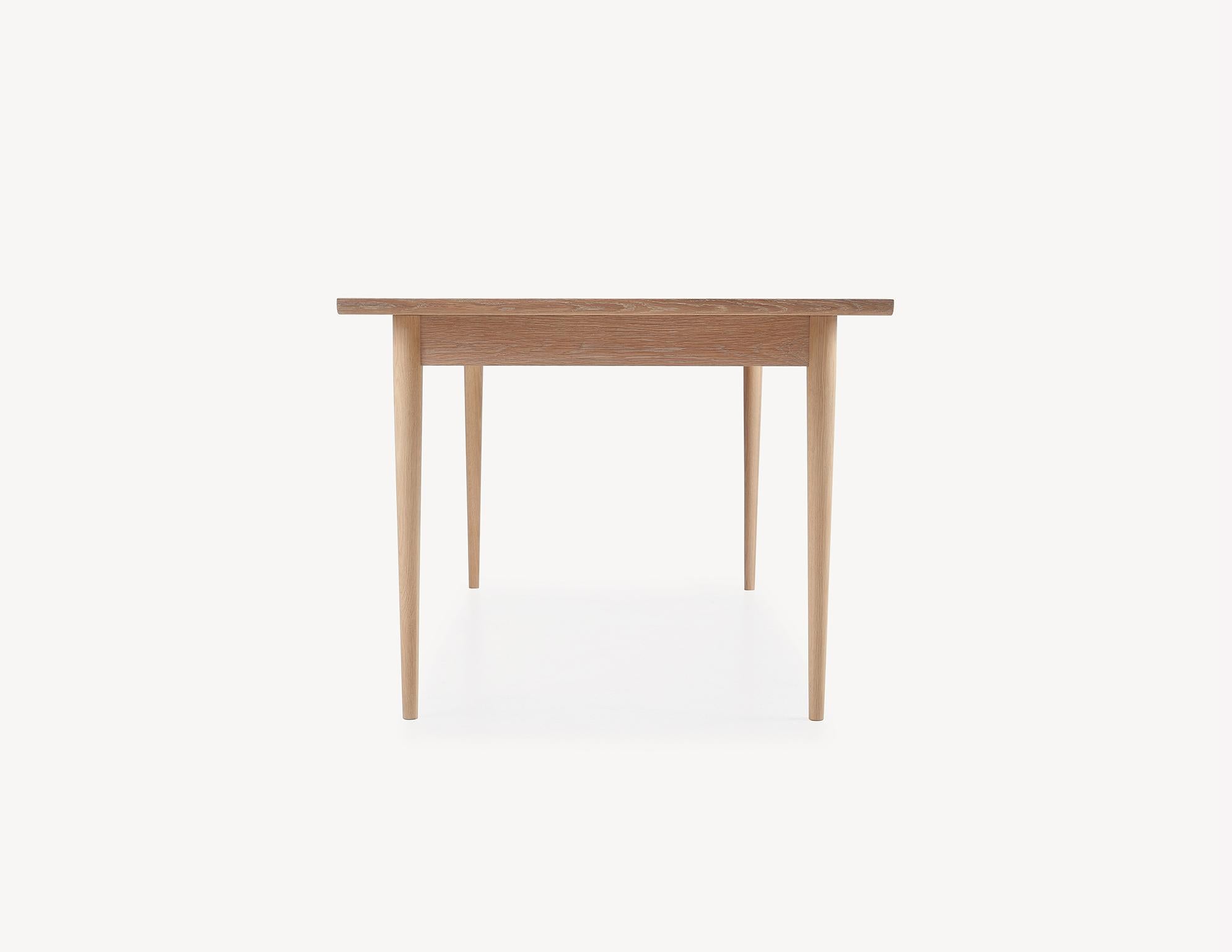 Scandinavian Modern Contemporary Black Dining Table in Solid Oak by Coolican & Company (36