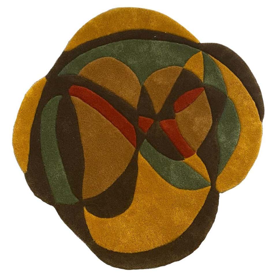 Contemporary Shape Circle Rug 'Honey Pie' by RAG Home For Sale at 1stDibs