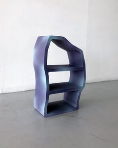 Étagère contemporaine en sable de silice imprimé en 3D, solides amorphes, par Erik Olovsson