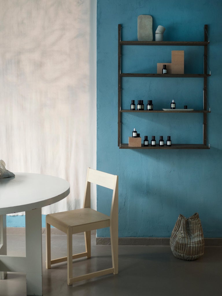 Frama Contemporary Scandinavian Design Wooden Wall Shelf Library Dark  Single For Sale at 1stDibs