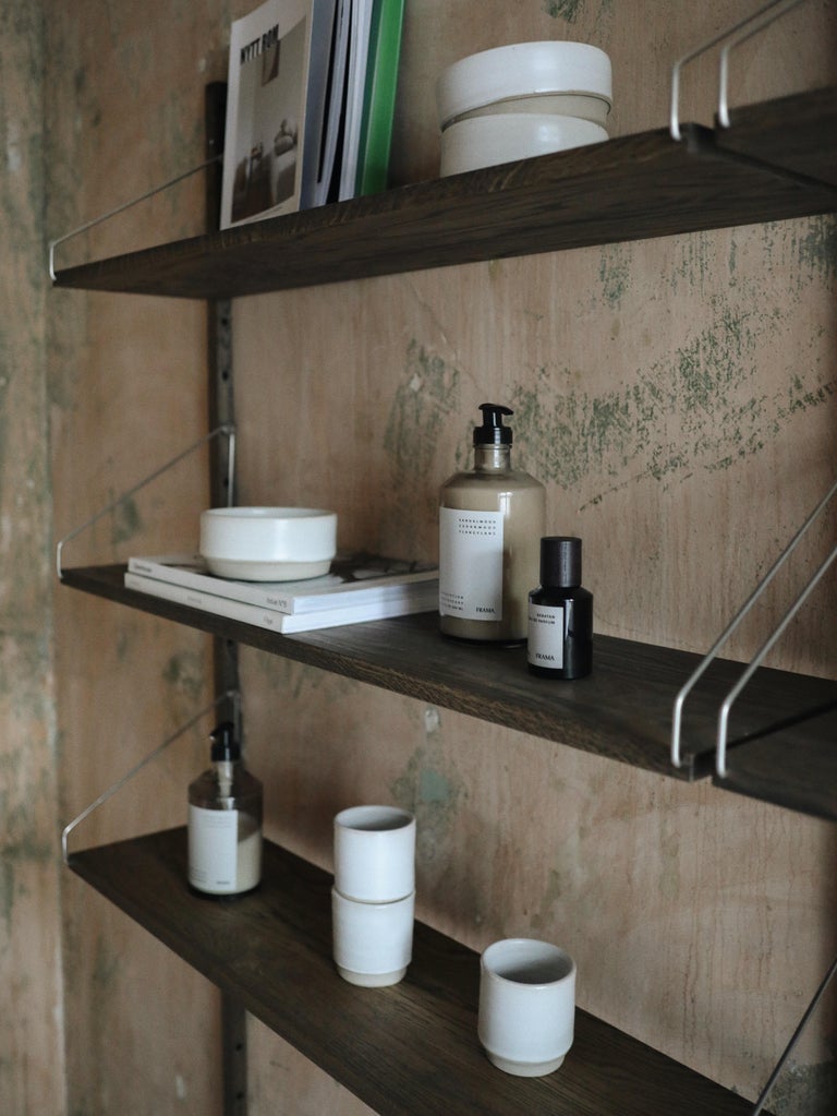 Frama Contemporary Scandinavian Design Wooden Shelf Library Dark H1852