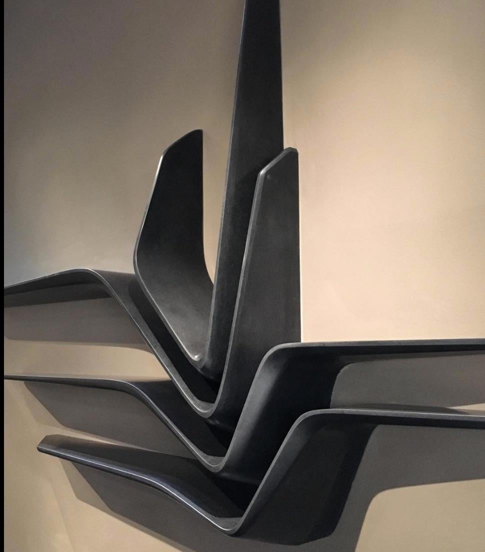Contemporary Shelving System Designed by Zaha Hadid in Black Granite In New Condition For Sale In Fairfield, CT