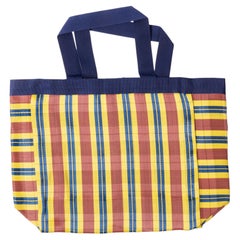 Contemporary Shopper Tote Bag - Bright Striped