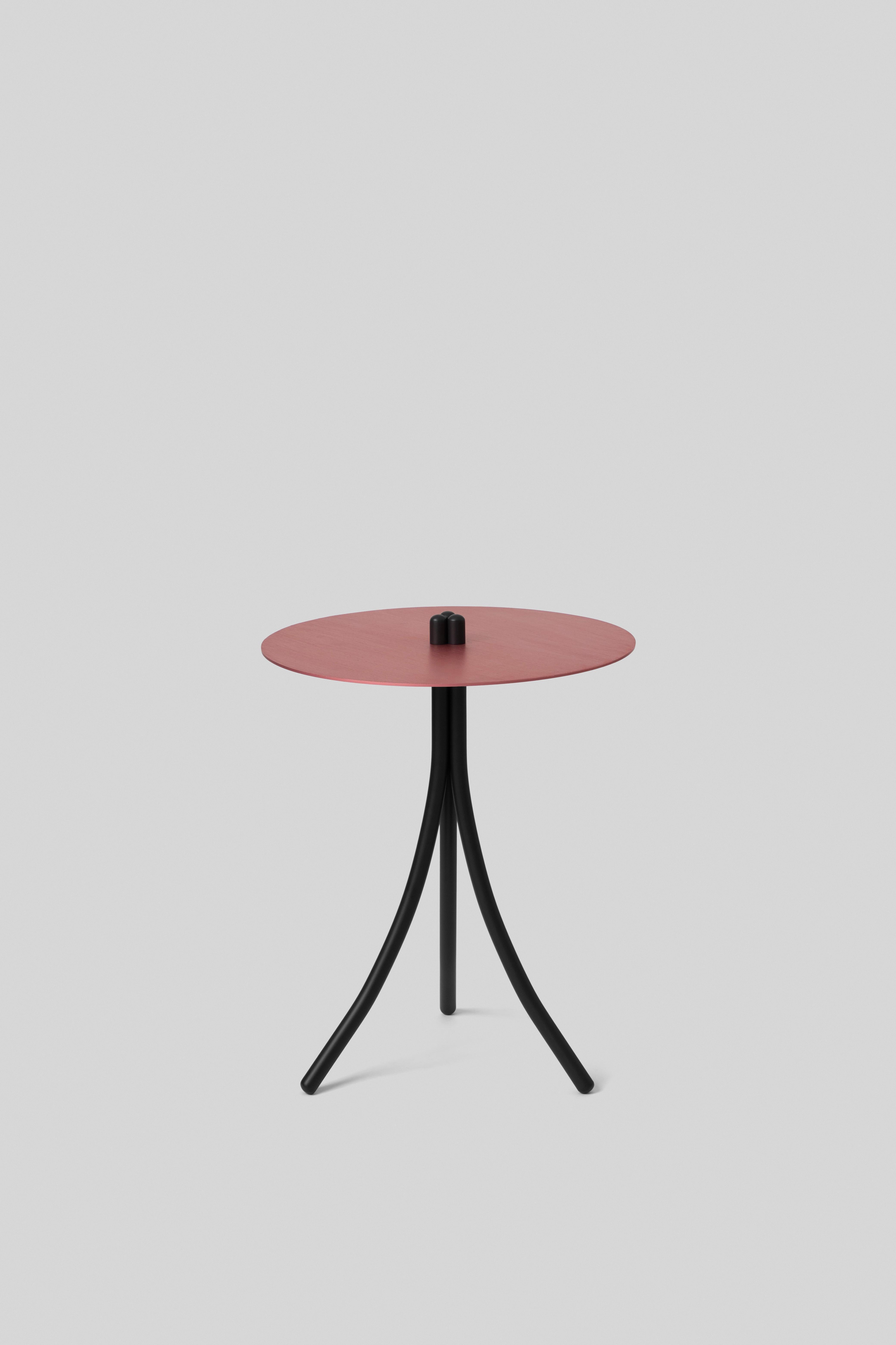 Anodized Contemporary Short Aluminum Side Table 