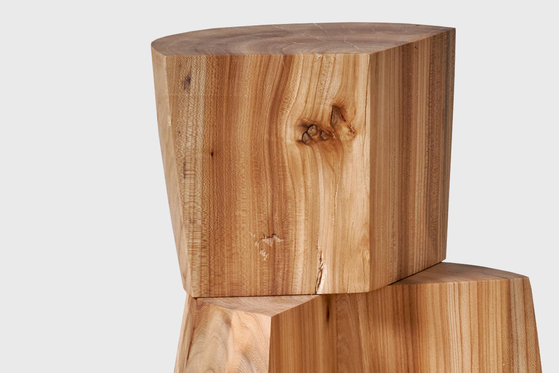 Table / Stool #2.
Manufactured by Jonas Lutz.
Exclusively for SIDE.
Netherlands, 2023.
Natural Elm wood.

Measurements
34 x 27 x 46h cm
13,4 x 10,6 x 18,1h in

Provenance
Rotterdam, Netherlands.

Exhibitions
Casavells