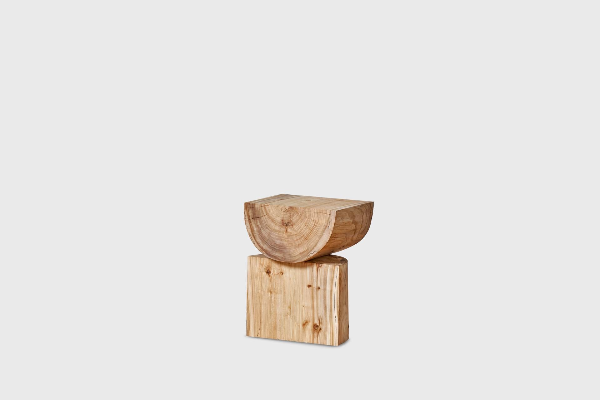 plain wood stool