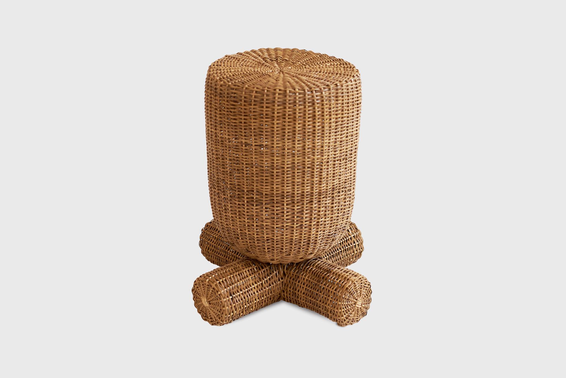 Contemporary Side Table 02, Sustainable Natural Yaré Fiber, by Fango In New Condition For Sale In Barcelona, ES