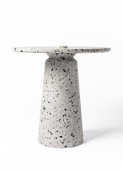 Tavolino contemporaneo '8' in Terrazzo Bianco