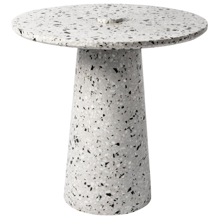 Contemporary Side Table '8' in White Terrazzo For Sale at 1stDibs |  terrazzo side table, contemporary side tables, terrazzo accent table