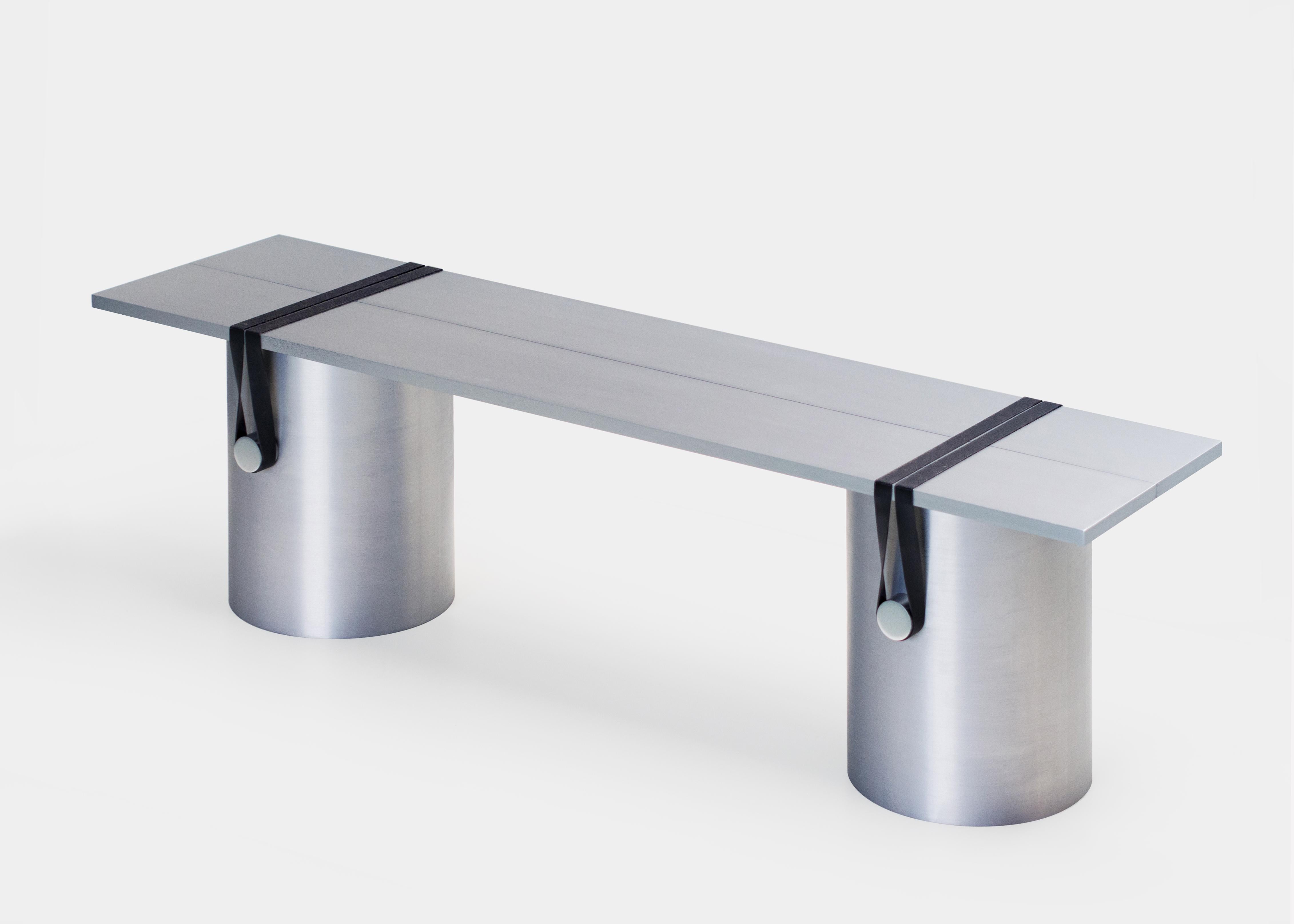 Aluminum Contemporary Side Table/Bench by Johan Viladrich