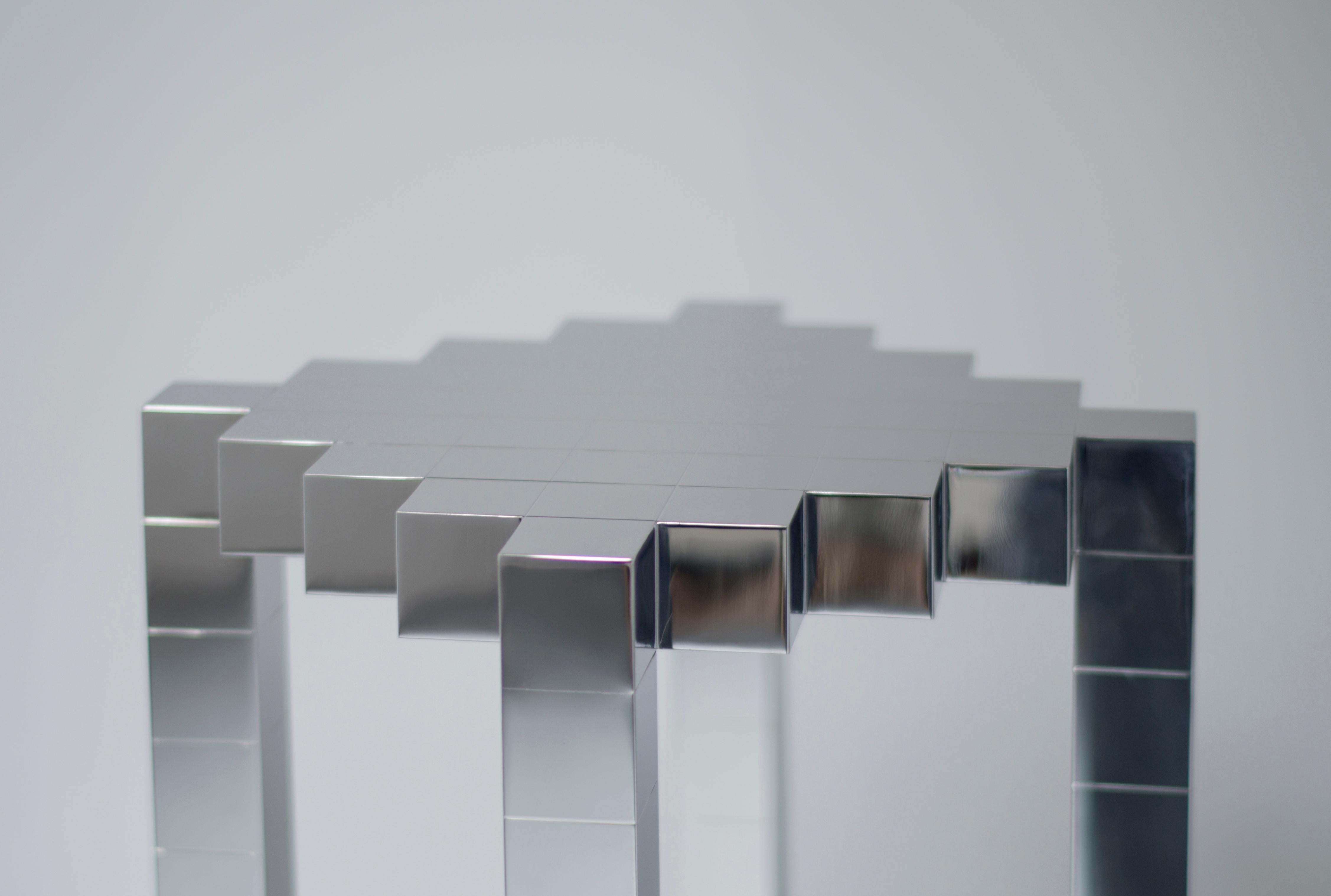 Contemporary Beistelltisch 'Black Ocean 2' von TheShaw, Edelstahl im Zustand „Neu“ im Angebot in Paris, IDF