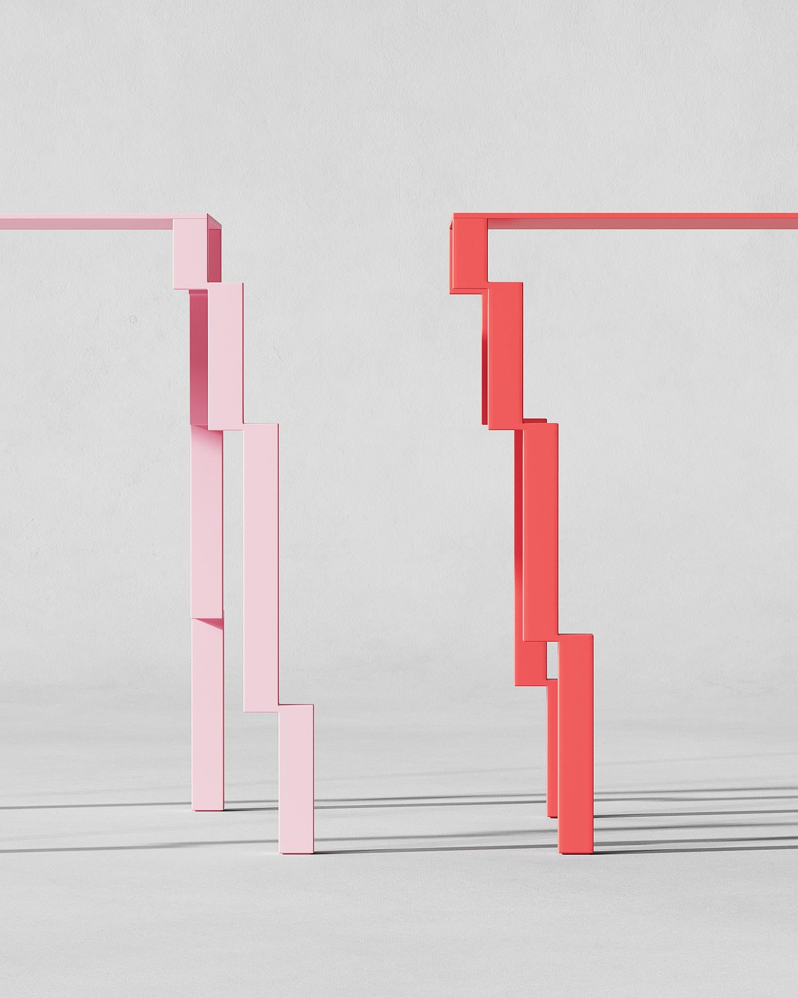 Contemporary Side Table 'Bug 4040' by Oitoproducts, Pink For Sale 1