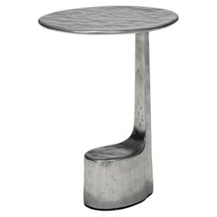 Contemporary Side Table 'Charles S', by LINTELOO, Polished Aluminium