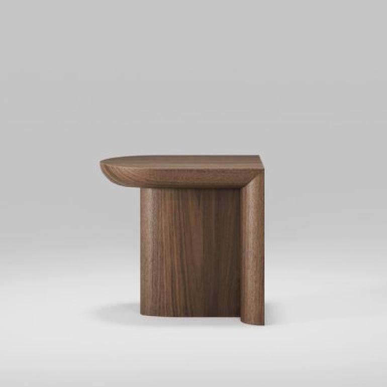 Modern Contemporary Side Table Crafted From Solid Wood For Sale