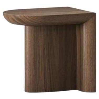 Contemporary Side Table Crafted From Solid Wood For Sale