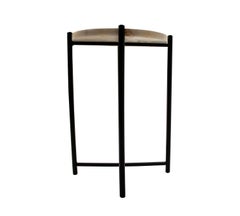 Contemporary Side Table Designed in Iron and White Onyx, Spain, 2023