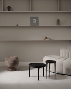 Contemporary Side Table 'Ghost' by Norr11, Black Aluminium