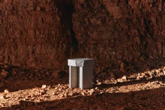 Contemporary Side Table High 'Kern' by Monica Förster X Fogia, Grey