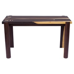 Table d'appoint contemporaine en bois d'ébène du Mexique - Pièce unique, prête à être expédiée