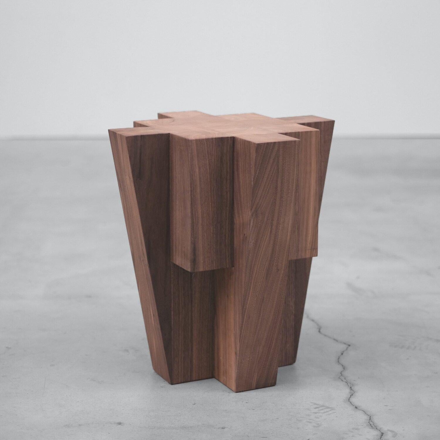 wooden side table