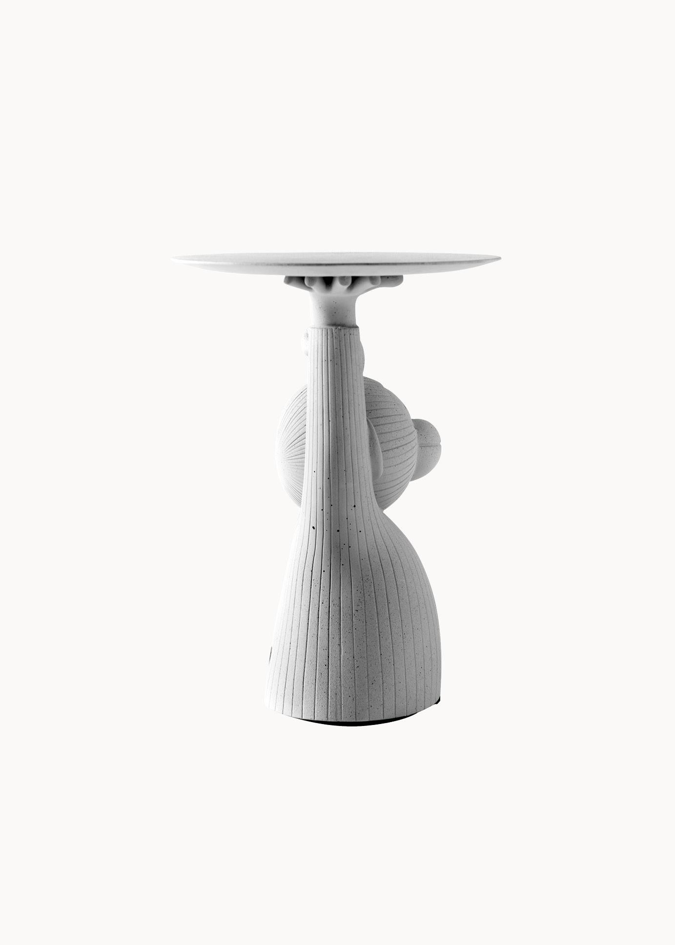 Contemporary Side Table 'Monkey' by Jaime Hayon, Grey  In New Condition For Sale In Paris, FR
