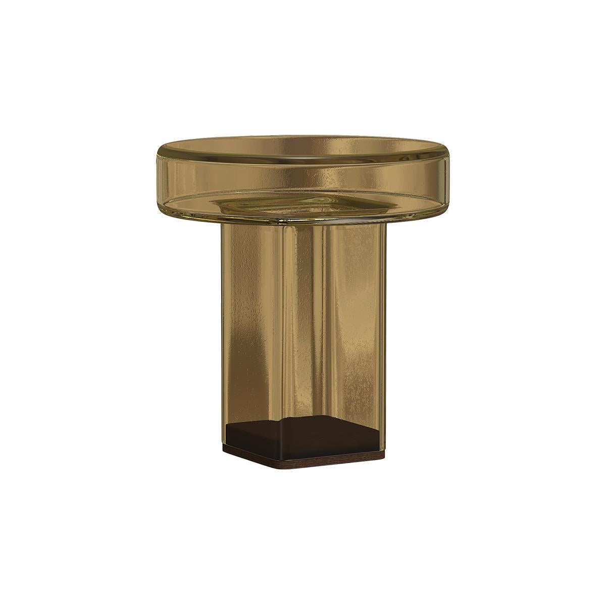 Scandinavian Modern Contemporary Side Table 'Naked' by Norr11, Bottle Green For Sale