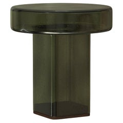 Contemporary Side Table 'Naked' by Norr11, Bottle Green