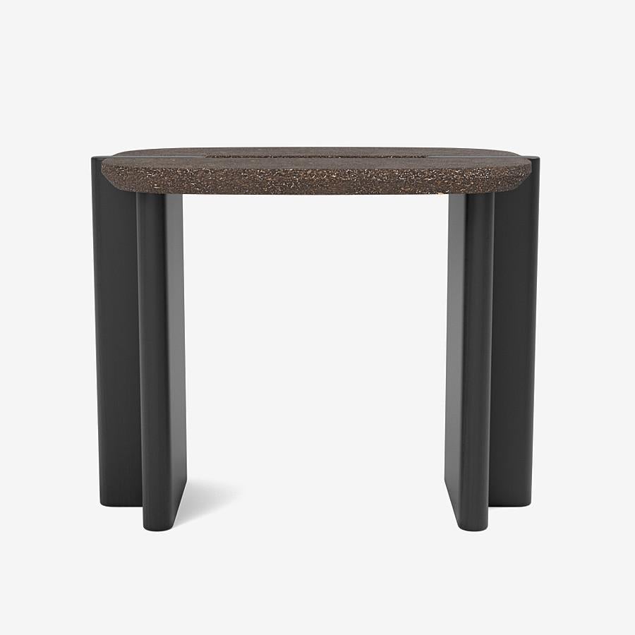 Contemporary Side Table 'Surfside Drive' by Man of Parts, Large, Black Ash For Sale 4