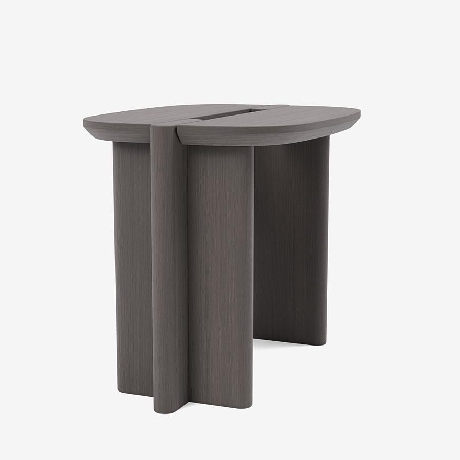 Contemporary Side Table 'Surfside Drive' by Man of Parts, Small, Black Ash  For Sale 9