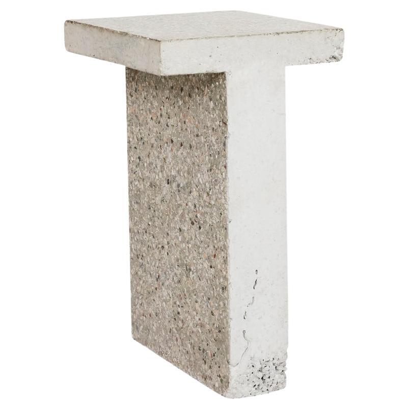 Pre-owned Frama Contemporary Side Table 't' By , Terrazzo In Gray